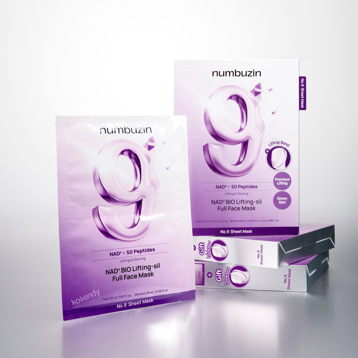 Numbuzin No.9 NAD Bio Lifting-sil Full Face Pack Sheet – Korendy