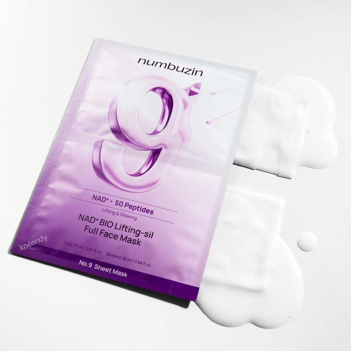 Numbuzin - No.9 Nmn Bio Lifting-Sil Essence Set (Sarkma Önleyici ve Elastikiyet Koruyucu NAD+ Bio-Lifting Esans ve Maske Seti)