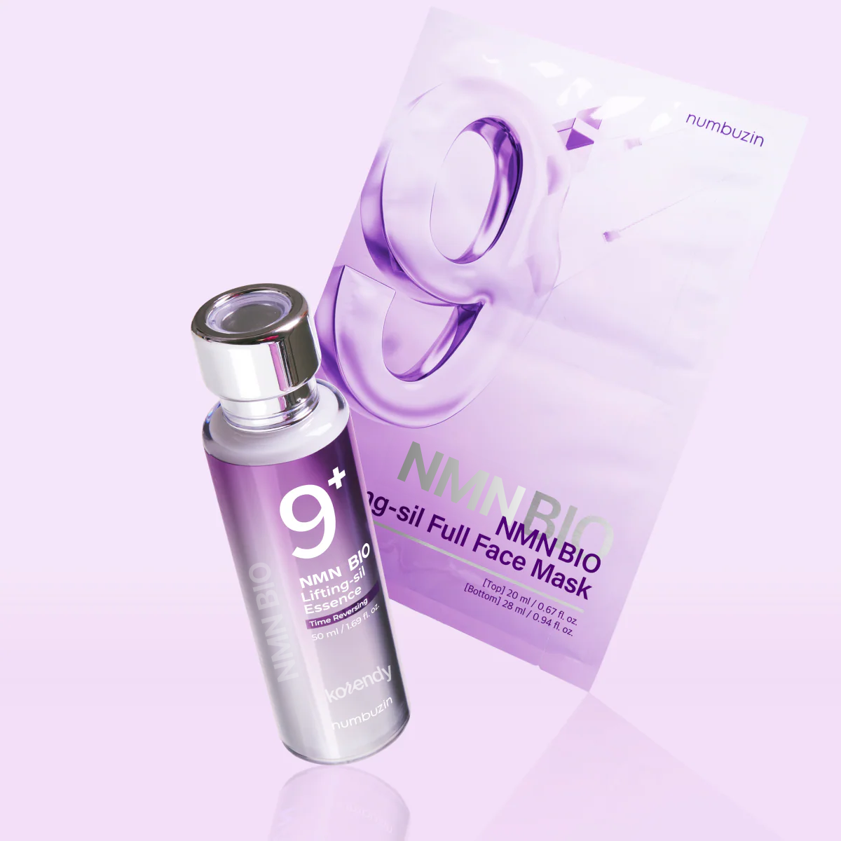 Numbuzin - No.9 Nmn Bio Lifting-Sil Essence Set (Sarkma Önleyici ve Elastikiyet Koruyucu NMN Bio-Lifting Esans ve Maske Seti)