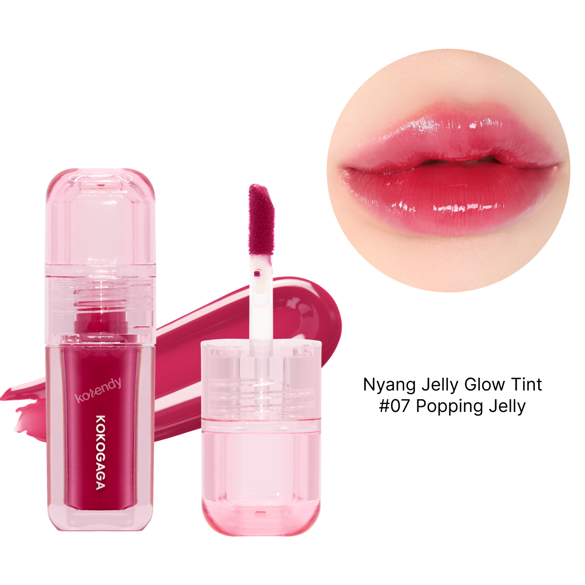 KOKOGAGA - Tint Discovery Kit (4g x 6) (Parlak ve Kadifemsi Bitişleri Buluşturan Altı Renkli Dudak Tint Seti)