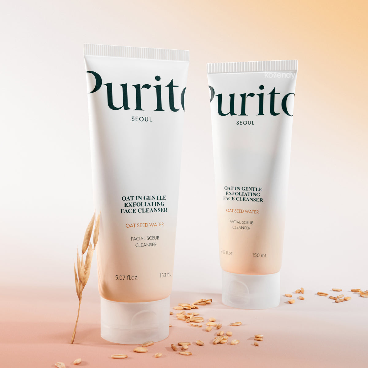 Purito - Oat in Gentle Exfoliating Face Cleanser (Ölü Deri Giderici Geniş Gözenek Önleyici Yulaflı 2'si 1 Arada Maske ve Temizleyici) 150ml