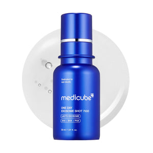 Medicube - One Day Exosome Shot Pore Ampoule 7500 (Geniş Gözenek Karşıtı Mikro Bakım Ampulü YÜKSEK Seviye) 30ml