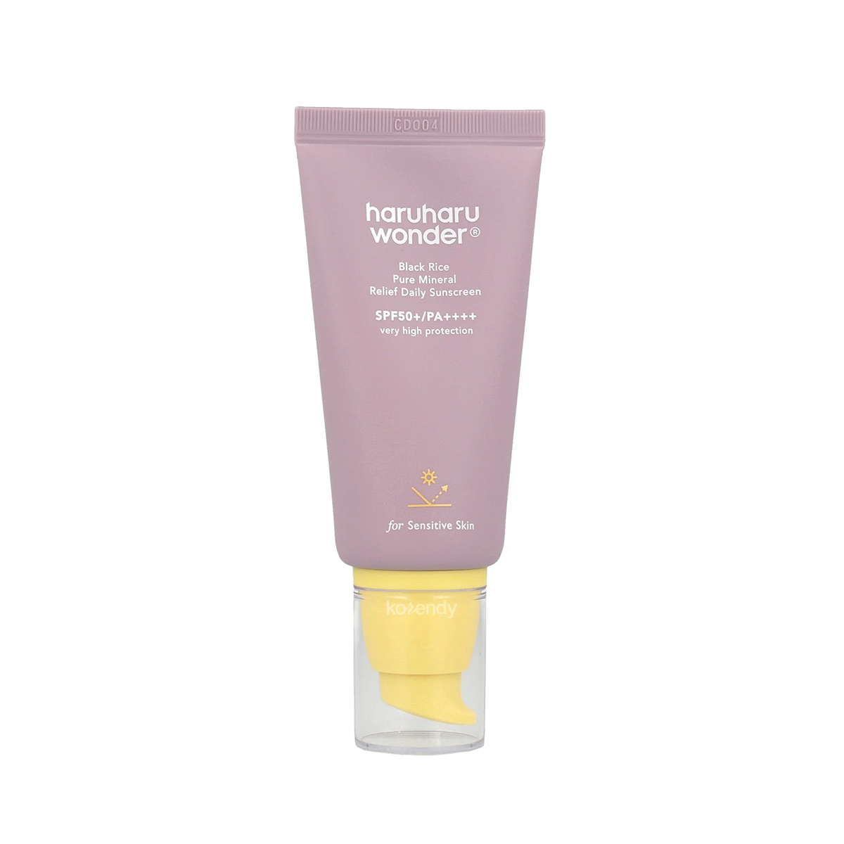 Haruharu Wonder - Black Rice Pure Mineral Relief Daily Sunscreen SPF50+/PA++++ (Saten Bitişli Fermente Siyah Pirinçli Güneş Kremi) 50ml (%15-%30 Lansman İndirimi)
