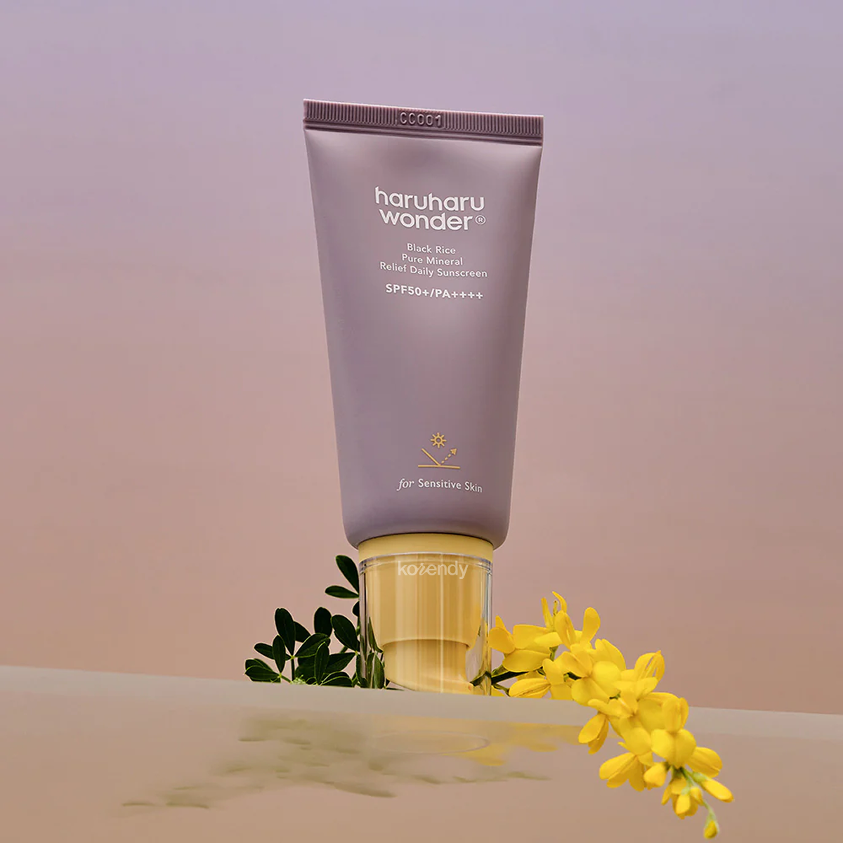 Haruharu Wonder - Black Rice Pure Mineral Relief Daily Sunscreen SPF50+/PA++++ (Saten Bitişli Fermente Siyah Pirinçli Güneş Kremi) 50ml (%15-%30 Lansman İndirimi)