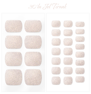 Gelato Factory - Solar Cured Gel Pedi #PB-006 Lucent - Jel Oje Bantı Takma Tırnak 30'lu AYAK için