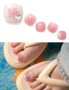 Gelato Factory - Solar Cured Gel Pedi #PD-003 Kitsch Cheek - Jel Oje Bantı Takma Tırnak 30'lu AYAK için