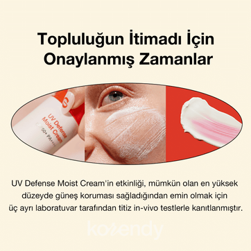 By Wishtrend - UV Defense Moist Cream SPF 50+ PA++++ (Su Bazlı Yüksek Korumalı Güneş Kremi) 50gr