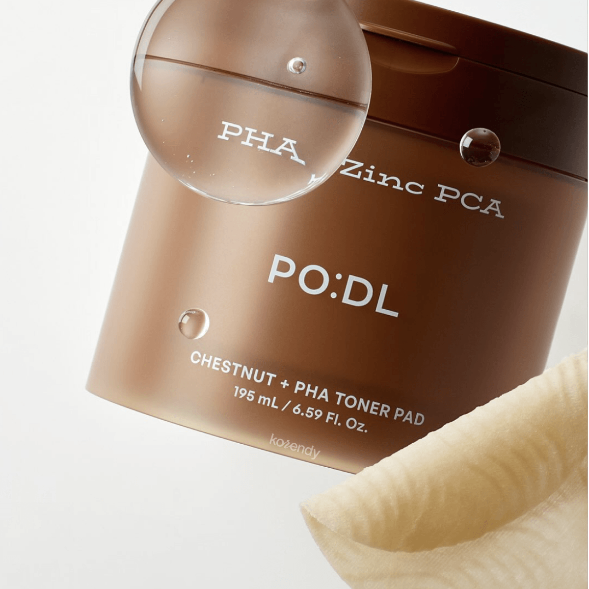 PO:DL - Chestnut + PHA Toner Pad (Gözenek Arındırıcı ve Sebum Dengeleyici PHA ve Kestane Kabuğu Özü İçeren Tonik Ped) 195ml (%15-%30 Lansman İndirimi)