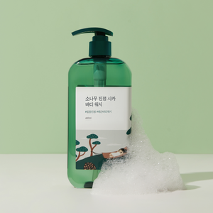 Round Lab - Pine Tree Calming Cica Bodywash (Vücut Aknesi ve Gözenek Karşıtı Çam Ağacı Özlü Vücut Temizleyicisi) 400ml
