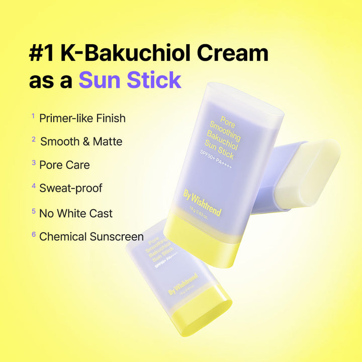 By Wishtrend Pore Smoothing Bakuchiol Sun Stick SPF 50+ PA++++