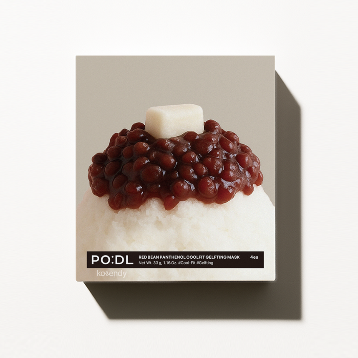 PODL - Red Bean Panthenol Coolfit Gelfting Mask (Lifting Etkili Serinletici Kırmızı Fasulye Özlü Jel Maske) 4lü (%30 Tanıtım İndirimli)