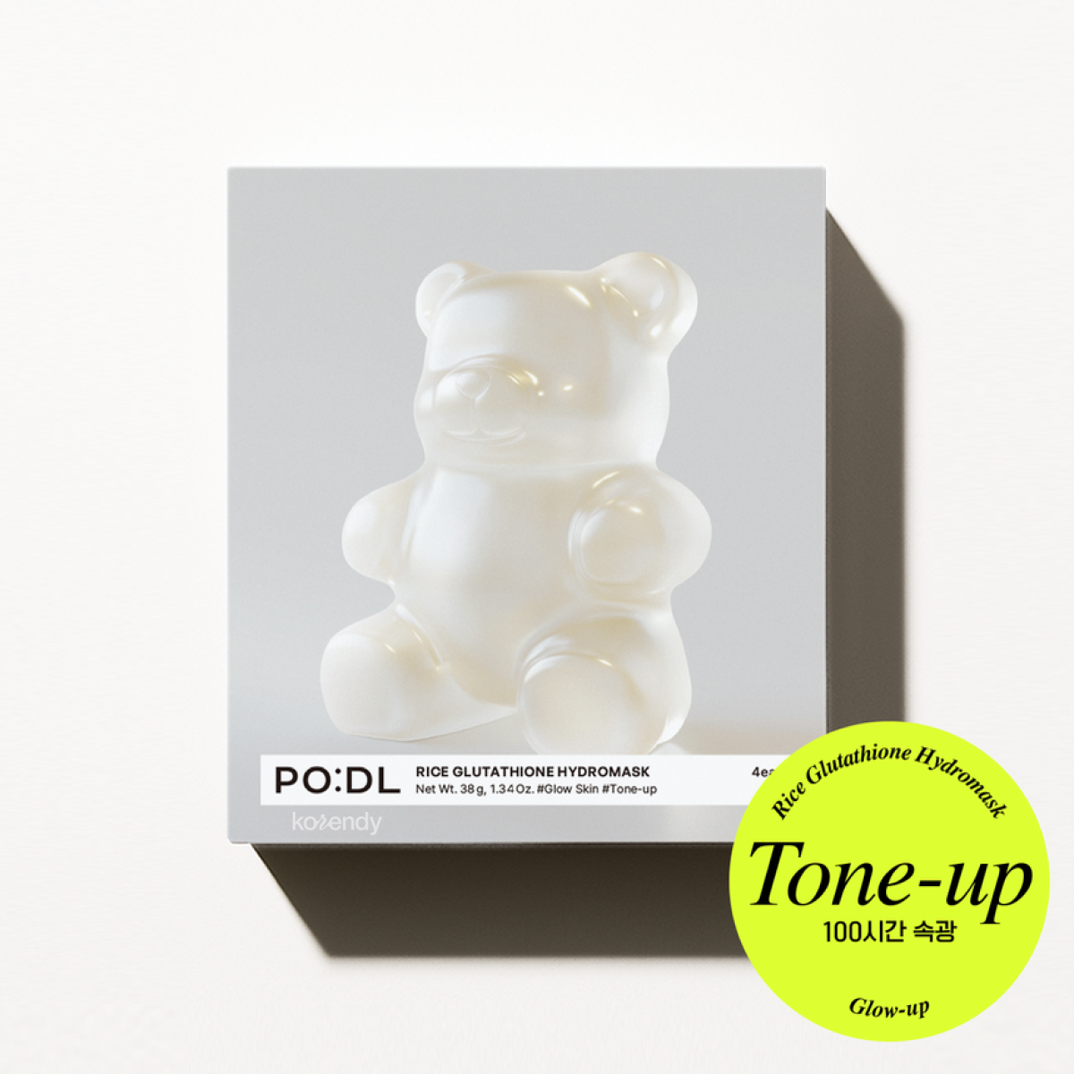 PODL - Rice Glutathione HydroMask (Leke Önleyici ve Parlatıcı Fermente Pirinçli Hidrojel Maske) 4lü (%30 Tanıtım İndirimli)