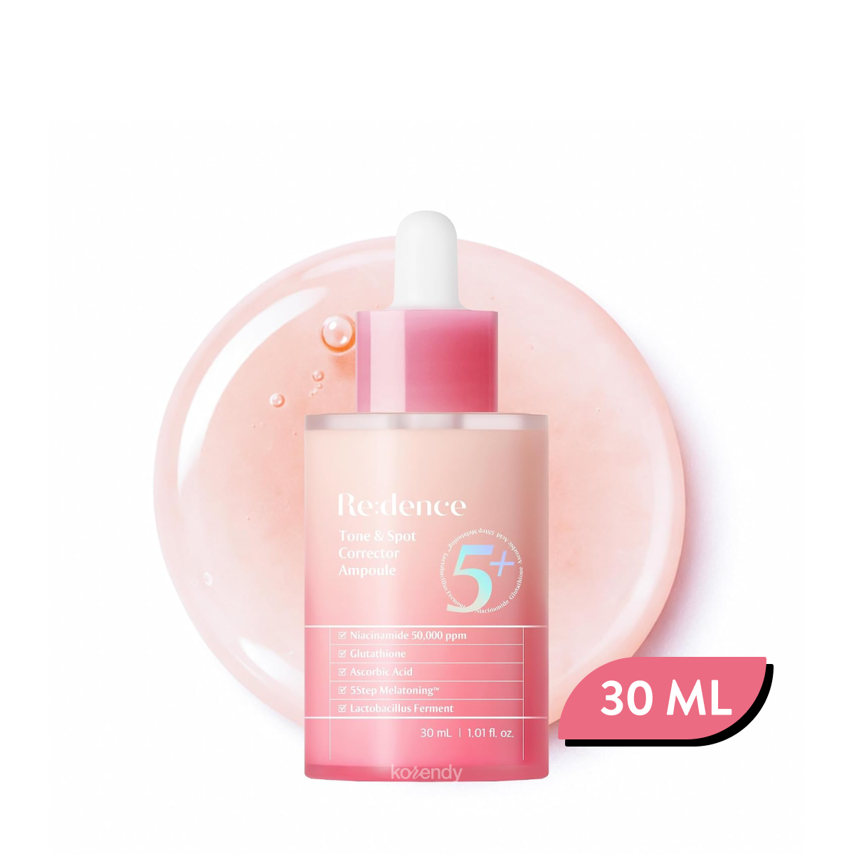 Redence - Tone & Spot Corrector Ampoule (Parlatıcı ve Koyu Leke Önleyici %5 Niacinamide ve Beş Aşamalı Kompleks İçeren Ampul) (%15-%30 Lansman İndirimi)