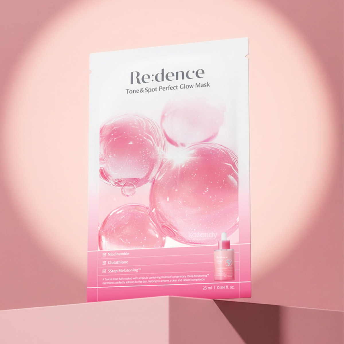 (%15-%30 Lansman İndirimi) Redence - Tone & Spot Perfect Glow Mask (25ml x 10) (Koyu Leke Önleyici Niacinamide ve  Melatoning™ Kompleksli Maske) 25ml