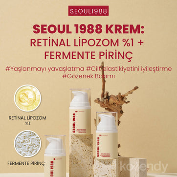 K-Secret - SEOUL 1988 Cream Retinal Liposome 1% + Fermented Rice (Kırışıklık & Leke Önleyici Pürüz Engelleyici %1 Retinalli Pirinç Fermentli Krem) 50ml