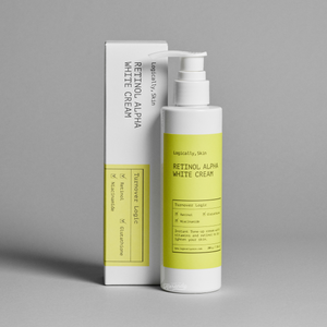 Logically Skin - Retinol Alpha White Cream (Pürüz ve Leke Karşıtı Parlatıcı Retinollü Gece Vücut Kremi) 200ml (%25 Tanıtım indirimli)