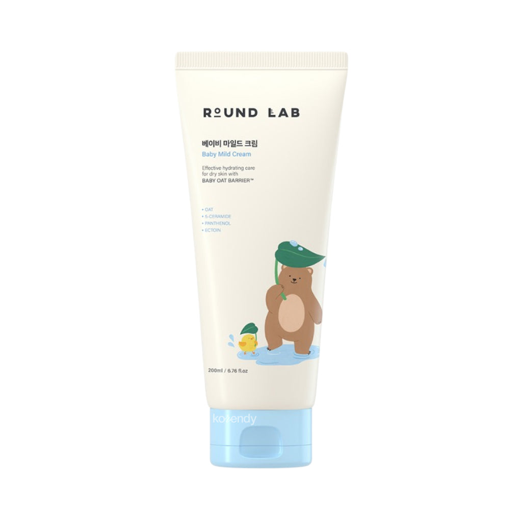 Round Lab - Baby Mild Cream (Uzun Süre Nemlendirici ve Bariyer Koruyucu Organik Yulaf Özlü Krem) 200ml