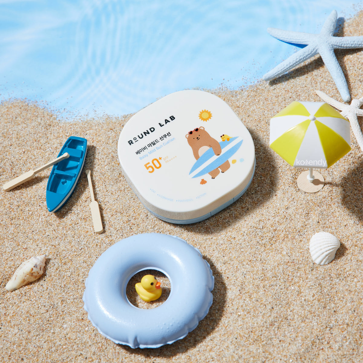 Round Lab - Baby Mild Sun Cushion (Non-Nano Mineral Filtreli Bariyer Koruyucu Organik Yulaflı Güneş Koruyucu Cushion) 16gr