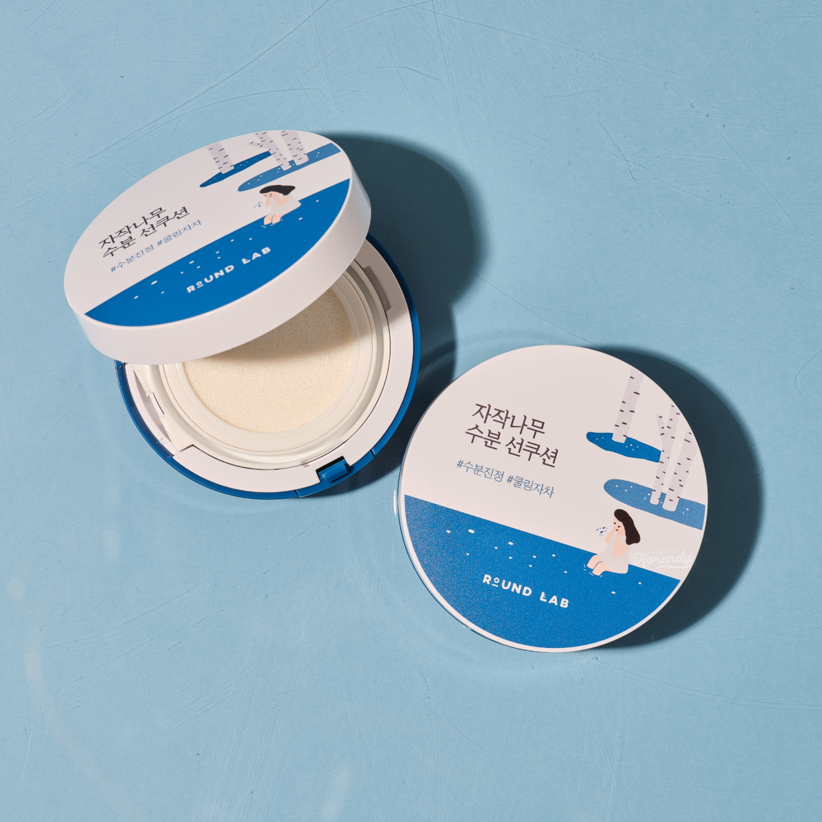 Round Lab - Birch Juice Moisturizing Sun Cushion  (Serinletici ve Nemlendirici Non Nano Mineral Filtreli Güneş Koruyucu Cushion) 15gr (%30 Tanıtım indirimli)