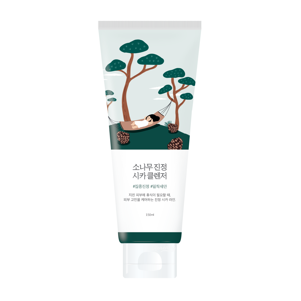 Round Lab - Pine Calming Cica Cleanser (Geniş Gözenek Karşıt ve Bariyer Koruyucu Centella Özlü Temizleyici) 150ml