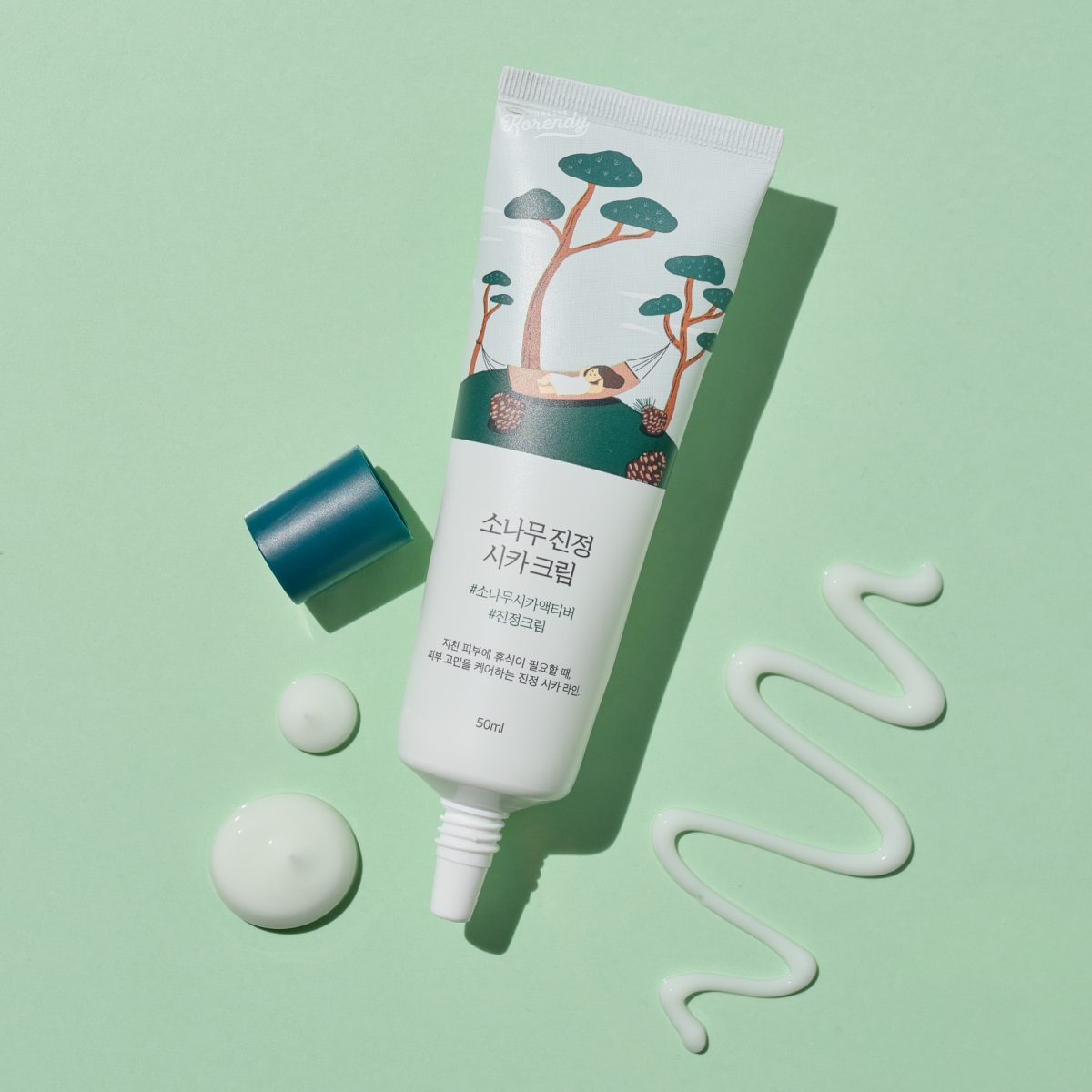 Round Lab - Pine Calming Cica Cream (Bariyer Koruyucu ve Stres Karşıtı Çam Özlü Cica Kremi) 50ml
