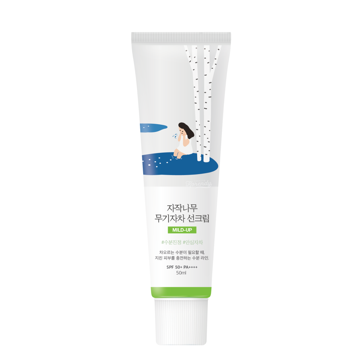 Round Lab - Birch Juice Mild-Up Sunscreen (Cilt Tonu Eşitleyici ve Nemlendirici Huş Ağacı Özlü Mineral Güneş Kremi) 50ml