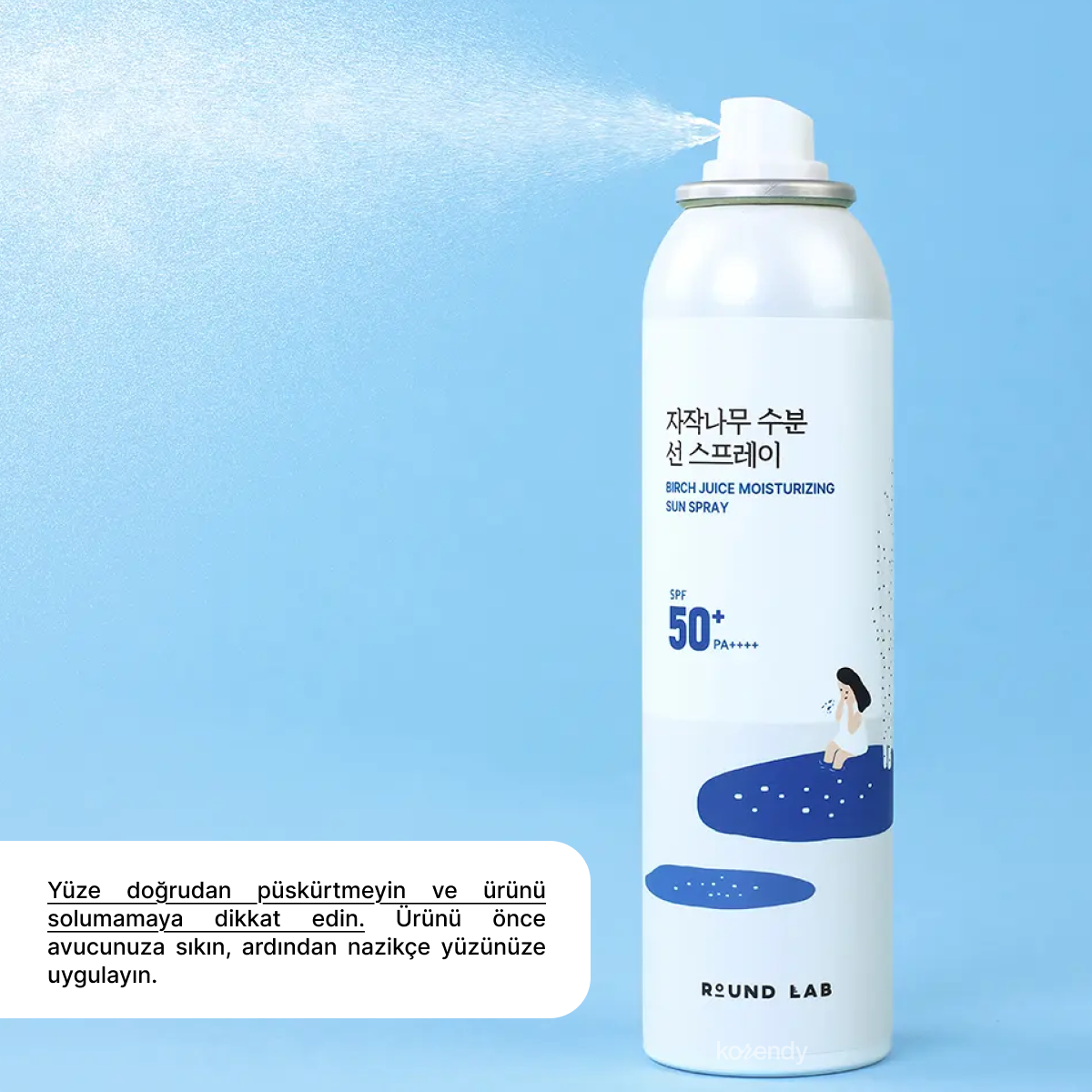 Round Lab - Birch Juice Moisturizing Sun Spray SPF 50+ PA++++ (Serinletici Güneş Koruması Tazeleyici Sprey) 100ml (%20 İndirimli)