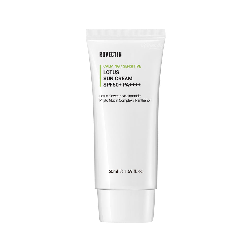 Rovectin - Calming Lotus Sun Cream SPF50+ PA++++ (Nemlendirici Bariyer Koruyucu Mavi Işık Filtreli Güneş Kremi) 50ml