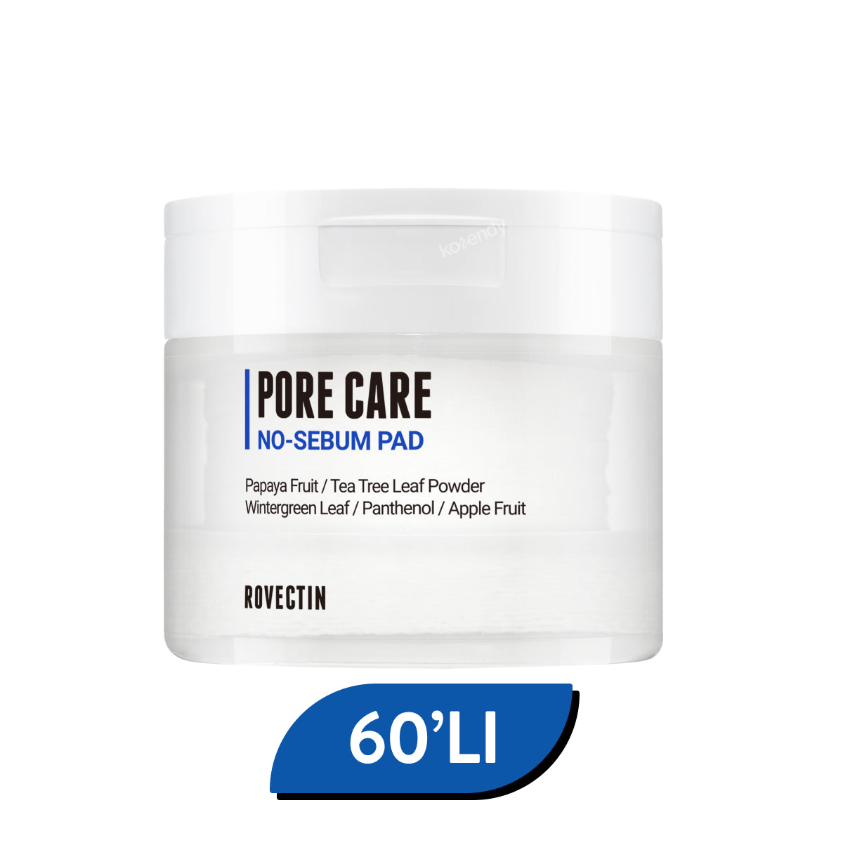Rovectin - Pore Care No Sebum Pad (Geniş Gözenek Karşıtı ve Ölü Deri Arındırıcı Meyve Asitli Tonik Ped) (%30 İndirimli)