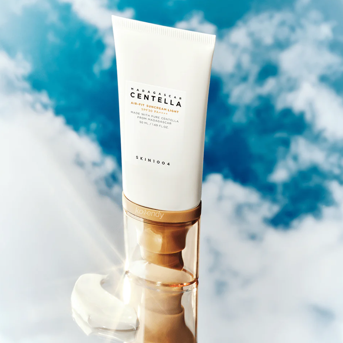 SKIN1004 - Madagascar Centella Air-Fit Suncream Light SPF30 PA++++ (Centella Asiatica İçeren Hafif Dokulu Güneş Kremi) 50ml (%15-%30 Lansman İndirimi)