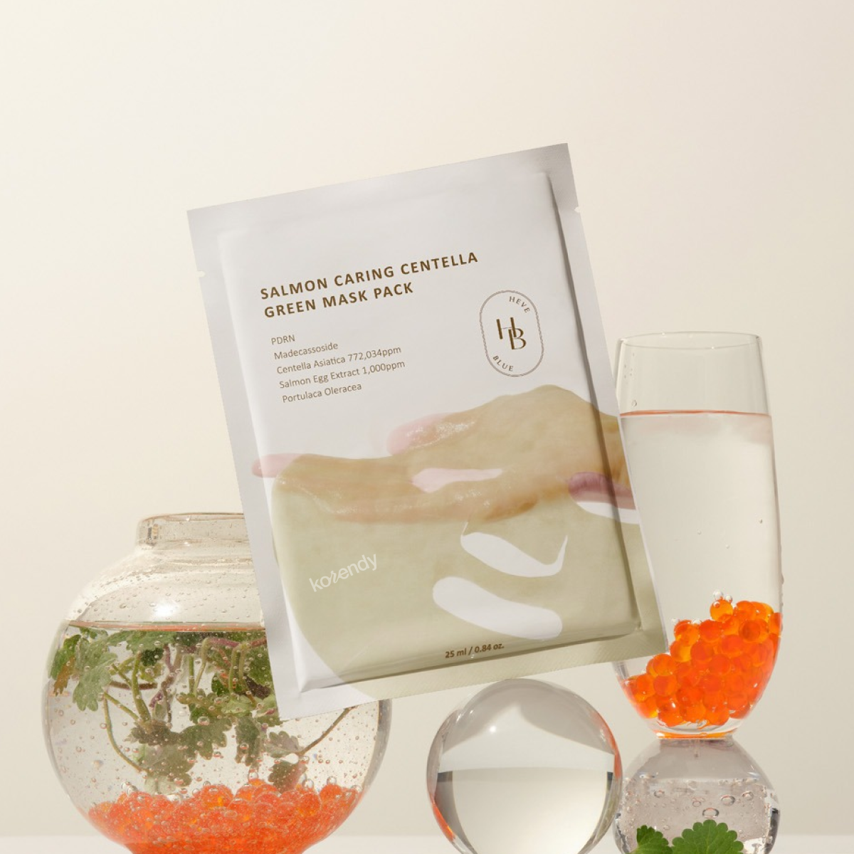 Heveblue Salmon Caring Centella Green Mask Pack – Korendy