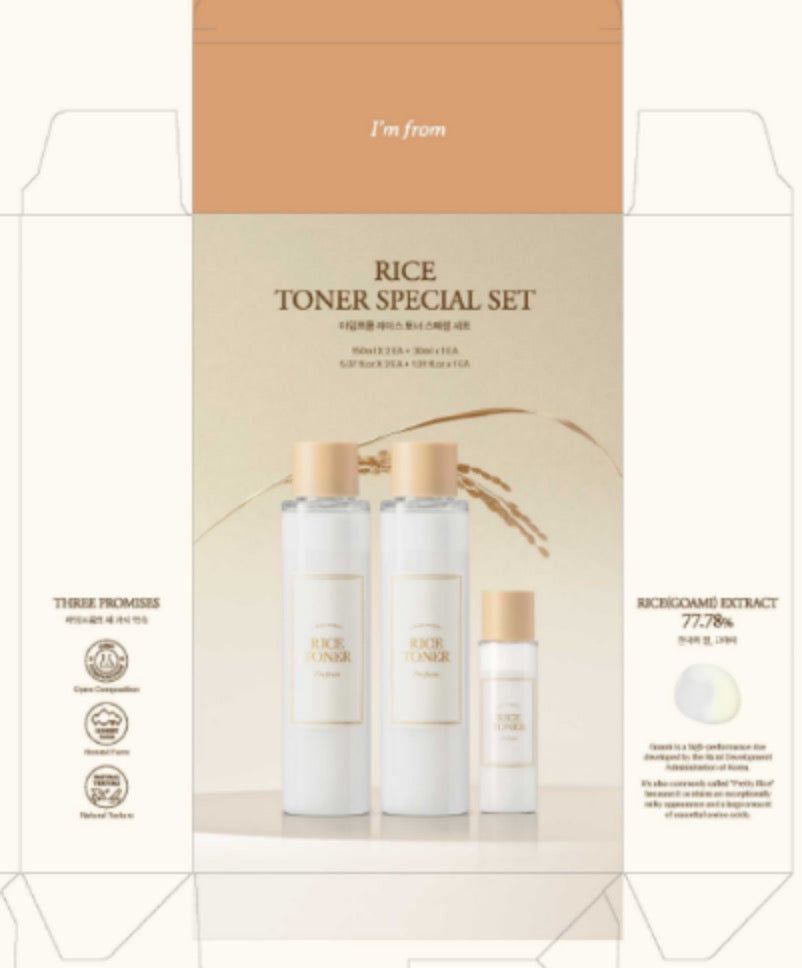 I'm From - Rice Toner Pirinç Toniği ÖZEL KUTULU SET 2x150ml + 30ml