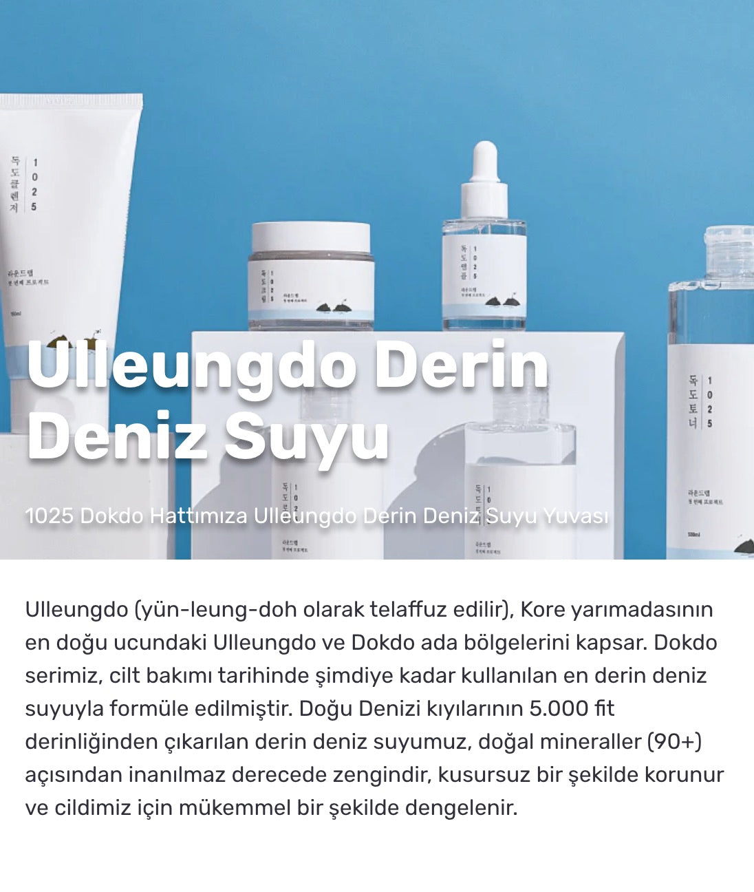 Round Lab - 1025 Dokdo Cleanser (Deniz Sulu ve Seramidli Temizleyici Köpük) 150ml