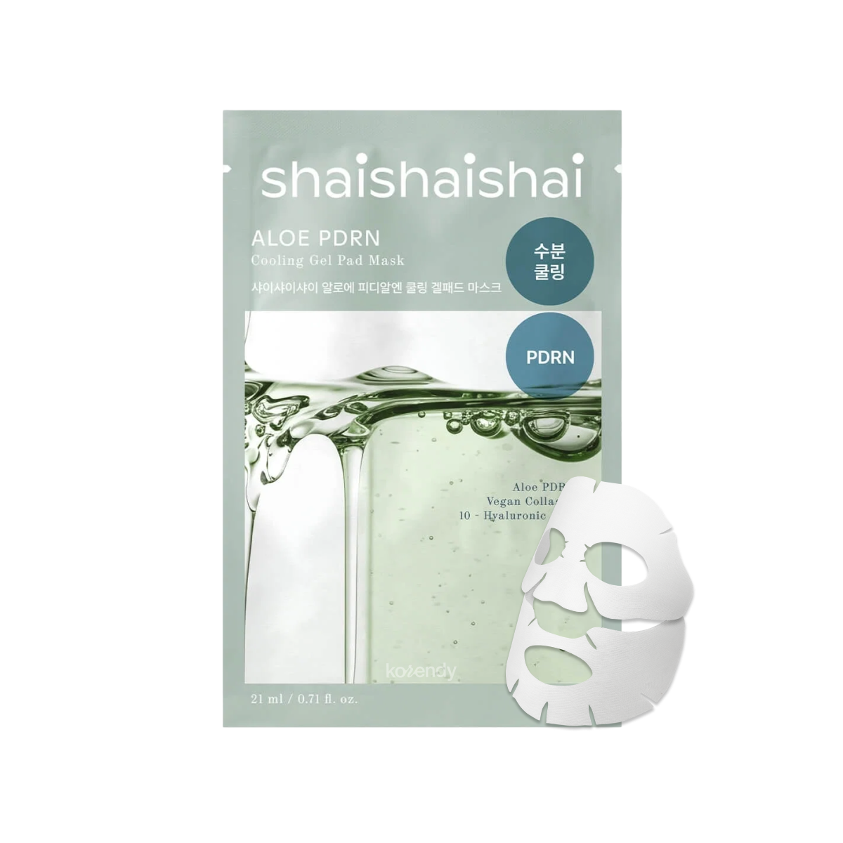 Shaishaishai - Aloe PDRN Cooling Gel Pad Mask (Serinletici ve Nemlendirici Aloe PDRN Jel Ped Maske) 21ml (%15-%30 Lansman İndirimi)
