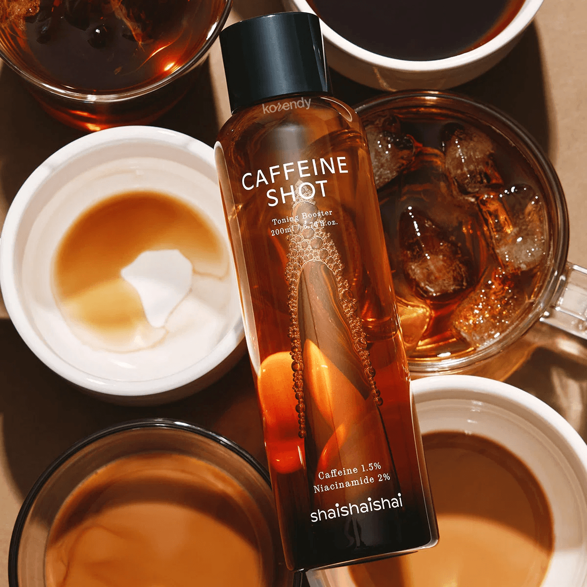 Shaishaishai - Caffeine Shot Toning Booster (Ferahlatıcı Gözenek Görünümü Dengeleyici PHA ve LHA İçeren Tonik) 200ml (%15-%30 Lansman İndirimi)
