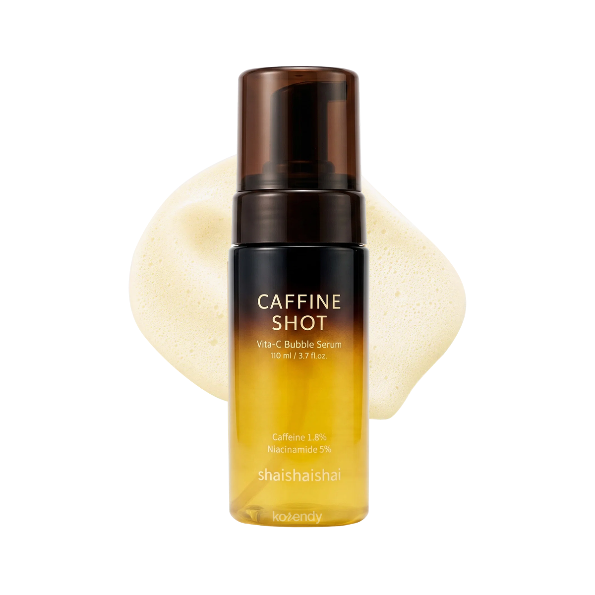 Shaishaishai - Caffeine Shot Vita C Bubble Serum (Parlatıcı Vitamin Ağacı Suyu ve Niacinamide İçeren Köpük Serum) 110ml (%15-%30 Lansman İndirimi)