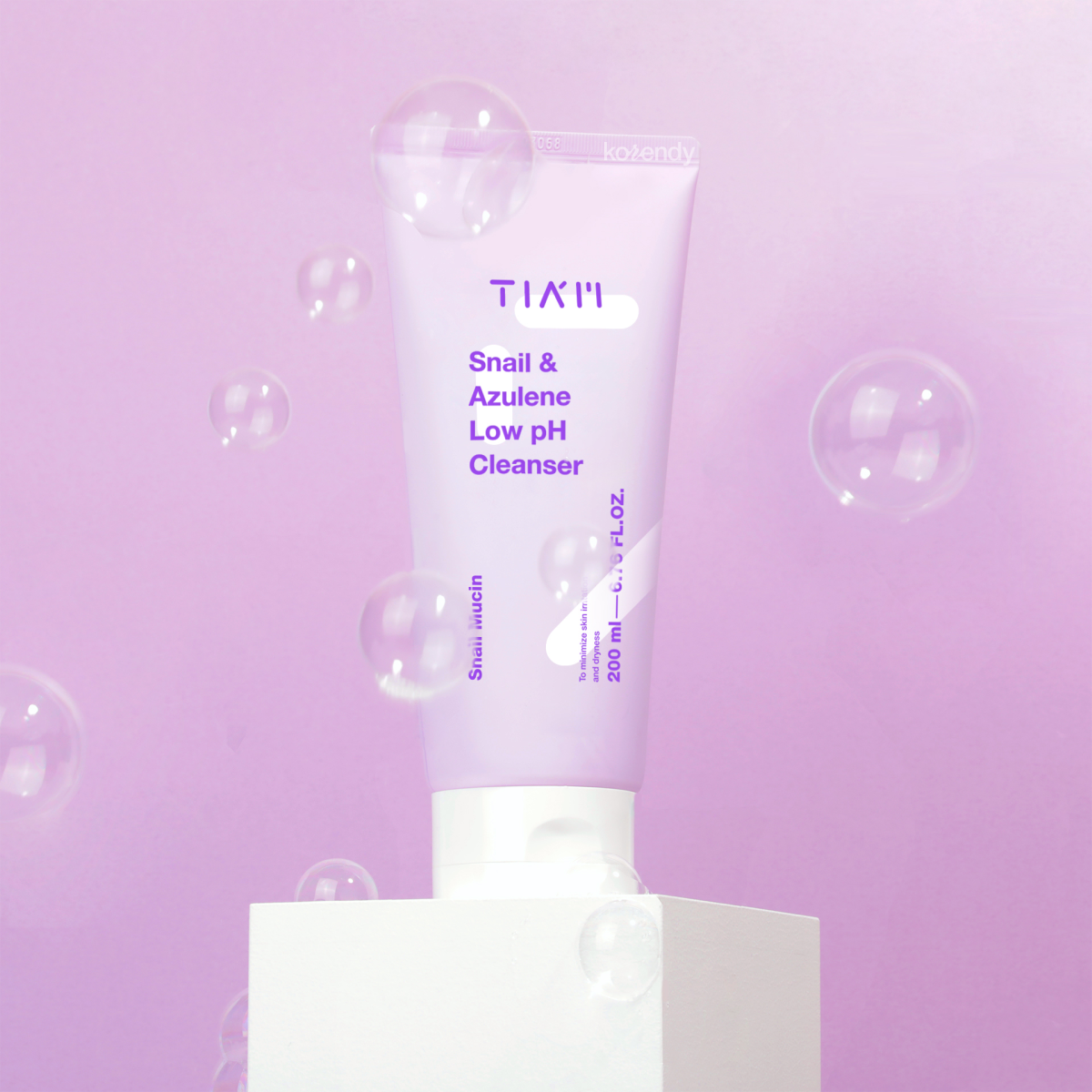Tiam - Snail & Azulene Low pH Cleanser (Bariyer Koruyucu ve Arındırıcı Salyangoz Salgılı Temizleyici) 200ml (%25 Lansman İndirimli)