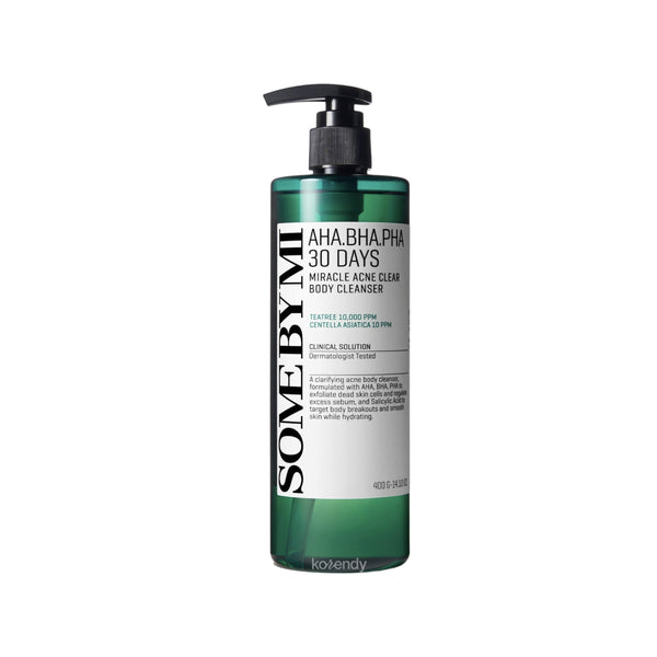 Some By Mi - AHA BHA PHA 30 Days Miracle Acne Clear Body Cleanser (Arındırıcı AHA, BHA, PHA İçeren Vücut Temizleyici) 400g (%25 İndirimli)