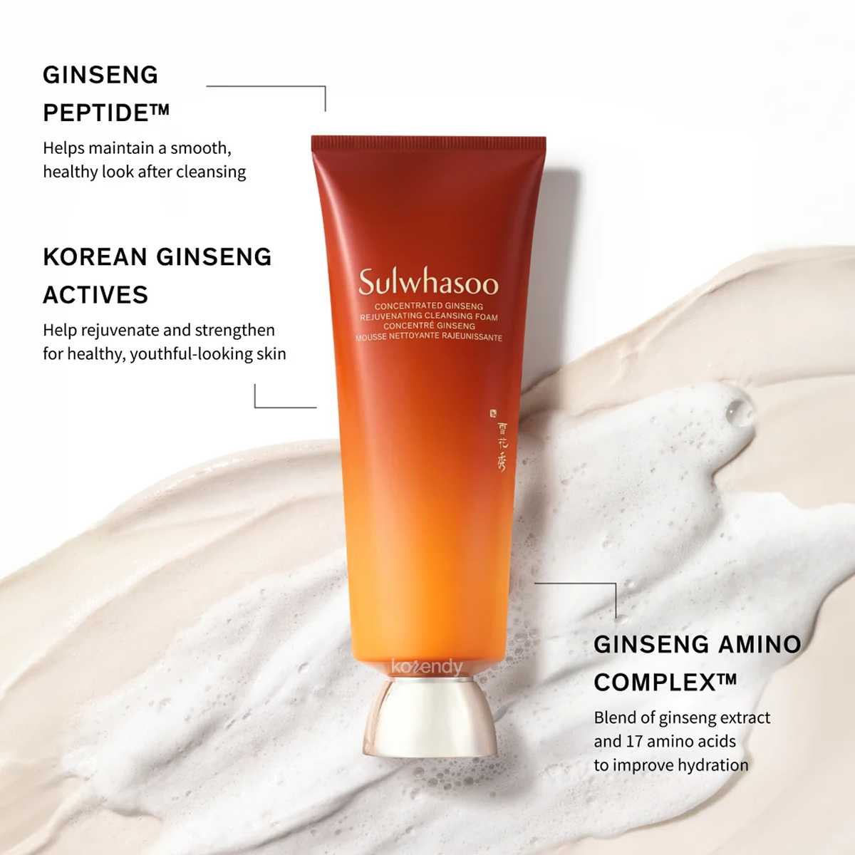 Sulwhasoo - Concentrated Ginseng Rejuvenating Cleansing Foam (Besleyici Ginseng Amino Kompleksi İçeren Temizleme Köpüğü) 50g (%15-%30 Lansman İndirimi)