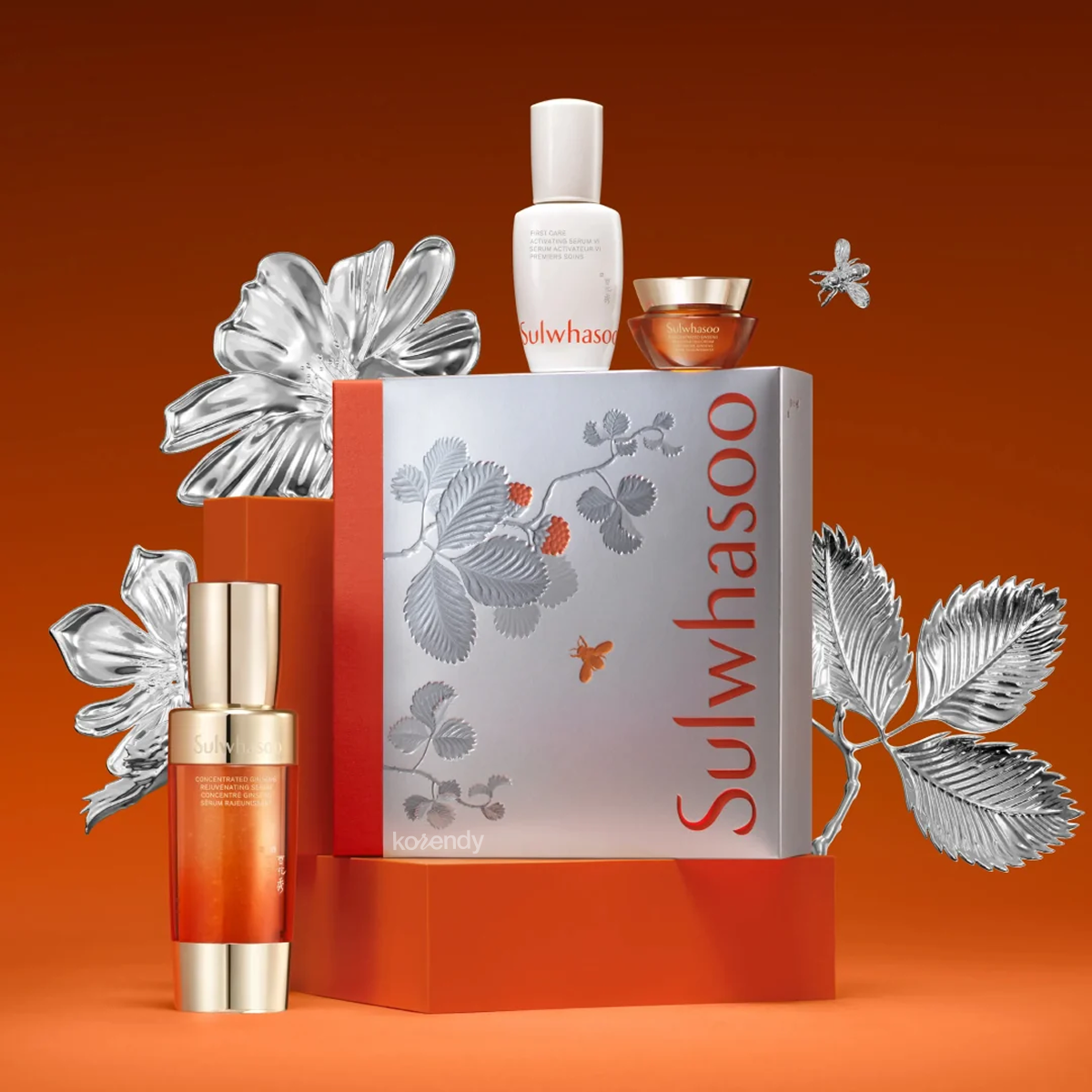 Sulwhasoo - Concentrated Ginseng Rejuvenating Serum Set (Elastikiyet Koruyucu Ginseng Serum Seti) (%15-%30 Lansman İndirimi)