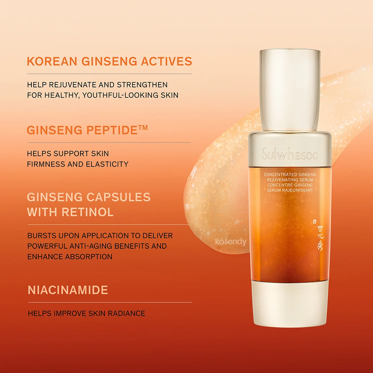 Sulwhasoo - Concentrated Ginseng Rejuvenating Serum Set (Elastikiyet Koruyucu Ginseng Serum Seti) (%15-%30 Lansman İndirimi)