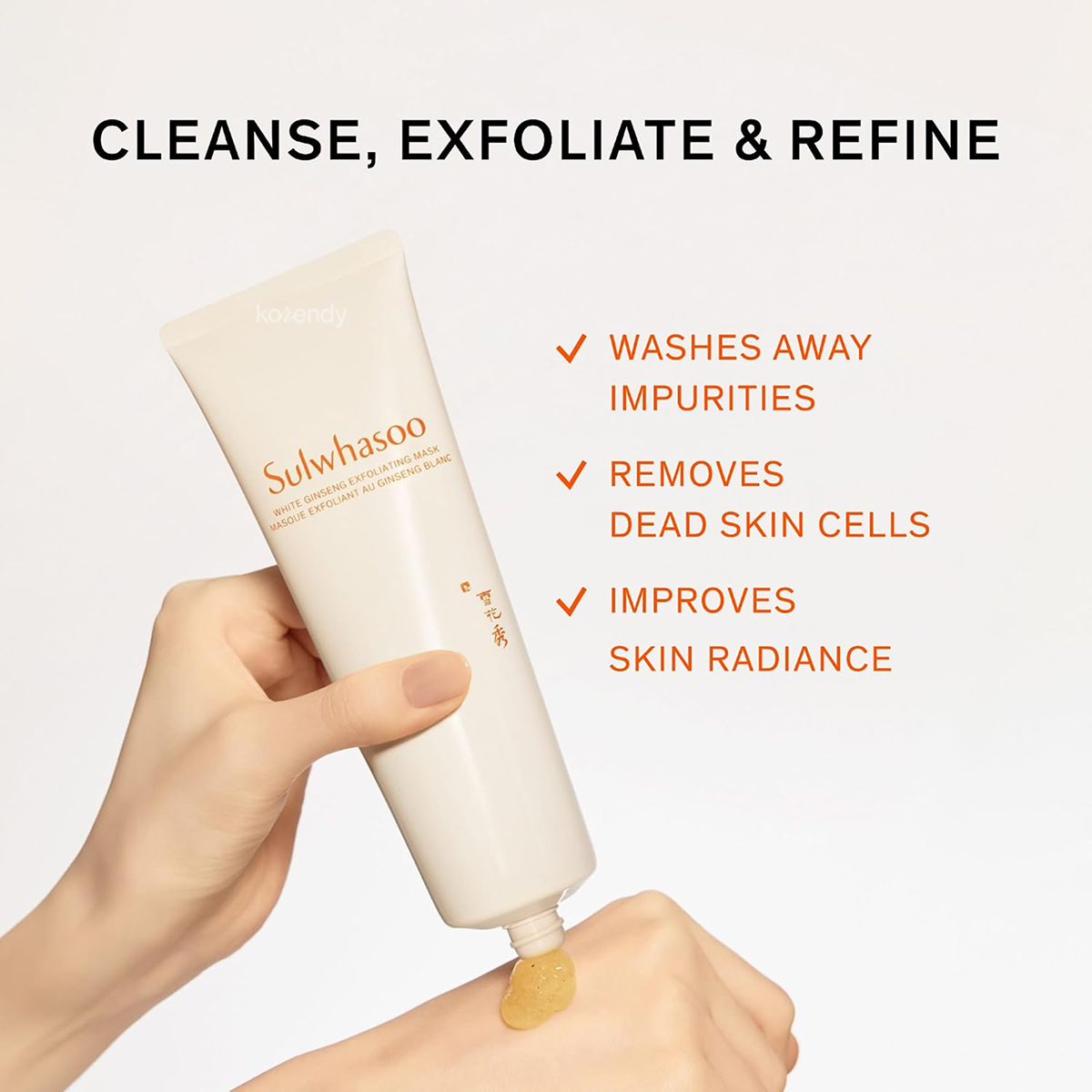 Sulwhasoo - White Ginseng Exfoliating Mask (Işıltı Veren Beyaz Ginseng İçeren Peeling Maske) 35ml (%15-%30 Lansman İndirimi)