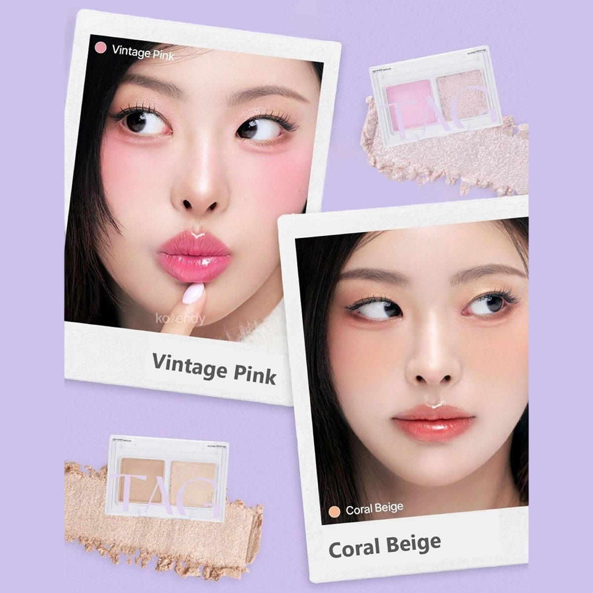 TAG - Gleam On Eye Palette (İpeksi Mat ve Kristal Işıltılı İkili Göz Paleti) 1.4g (%15-%30 Lansman İndirimi)