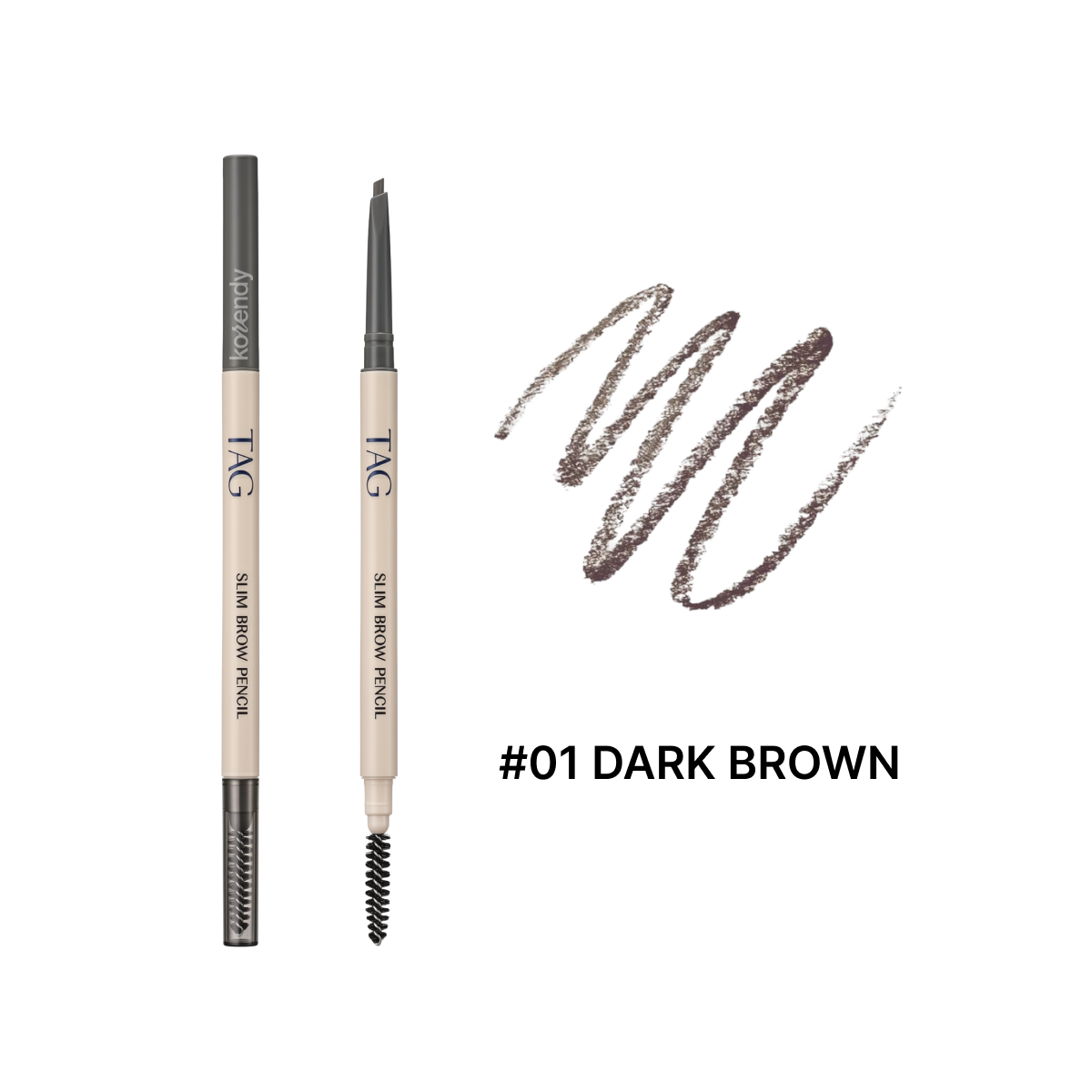 TAG - Slim Brow Pencil (2mm Ultra İnce Uçlu ve Üçgen Formlu Kaş Kalemi) 0.06g (%15-%30 Lansman İndirimi)