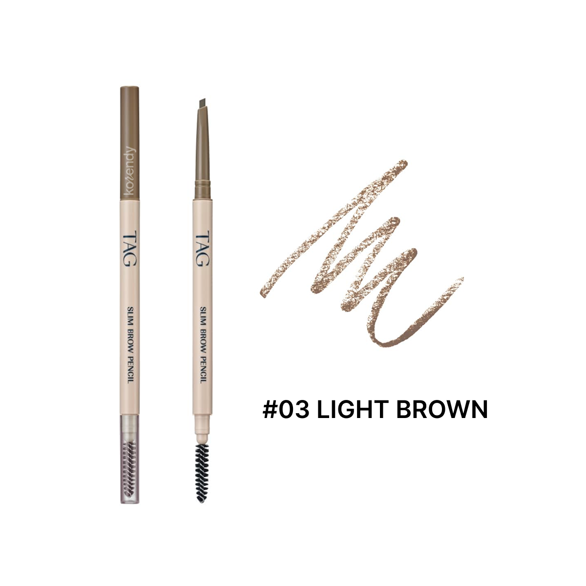 TAG - Slim Brow Pencil (2mm Ultra İnce Uçlu ve Üçgen Formlu Kaş Kalemi) 0.06g (%15-%30 Lansman İndirimi)