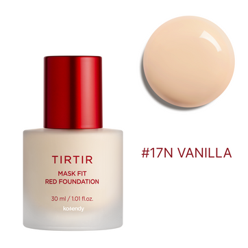 TIRTIR - Mask Fit Red Foundation (Gözenek ve Leke Örtücü Doğal Mat ve Saten Parlak Bitişli Fondöten) 30ml (%40 İndirimli)