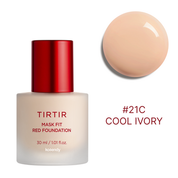 TIRTIR - Mask Fit Red Foundation (Gözenek ve Leke Örtücü Doğal Mat ve Saten Parlak Bitişli Fondöten) 30ml (%40 İndirimli)