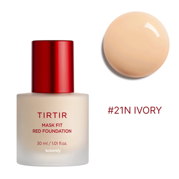 TIRTIR - Mask Fit Red Foundation (Gözenek ve Leke Örtücü Doğal Mat ve Saten Parlak Bitişli Fondöten) 30ml (%40 İndirimli)