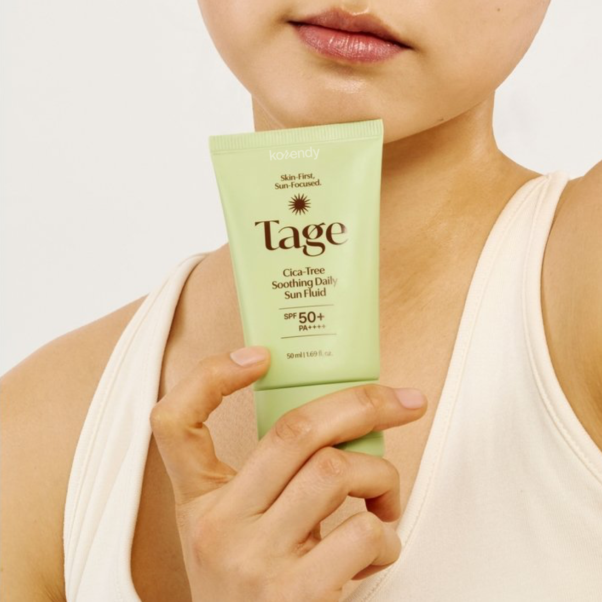 Tage - Cica-Tree Soothing Daily Sun Fluid SPF50+ PA++++ (%51,5 Çay Ağacı Yaprağı Sulu Hafif Dokulu Güneş Kremi) 50ml (%15-%30 Lansman İndirimi)