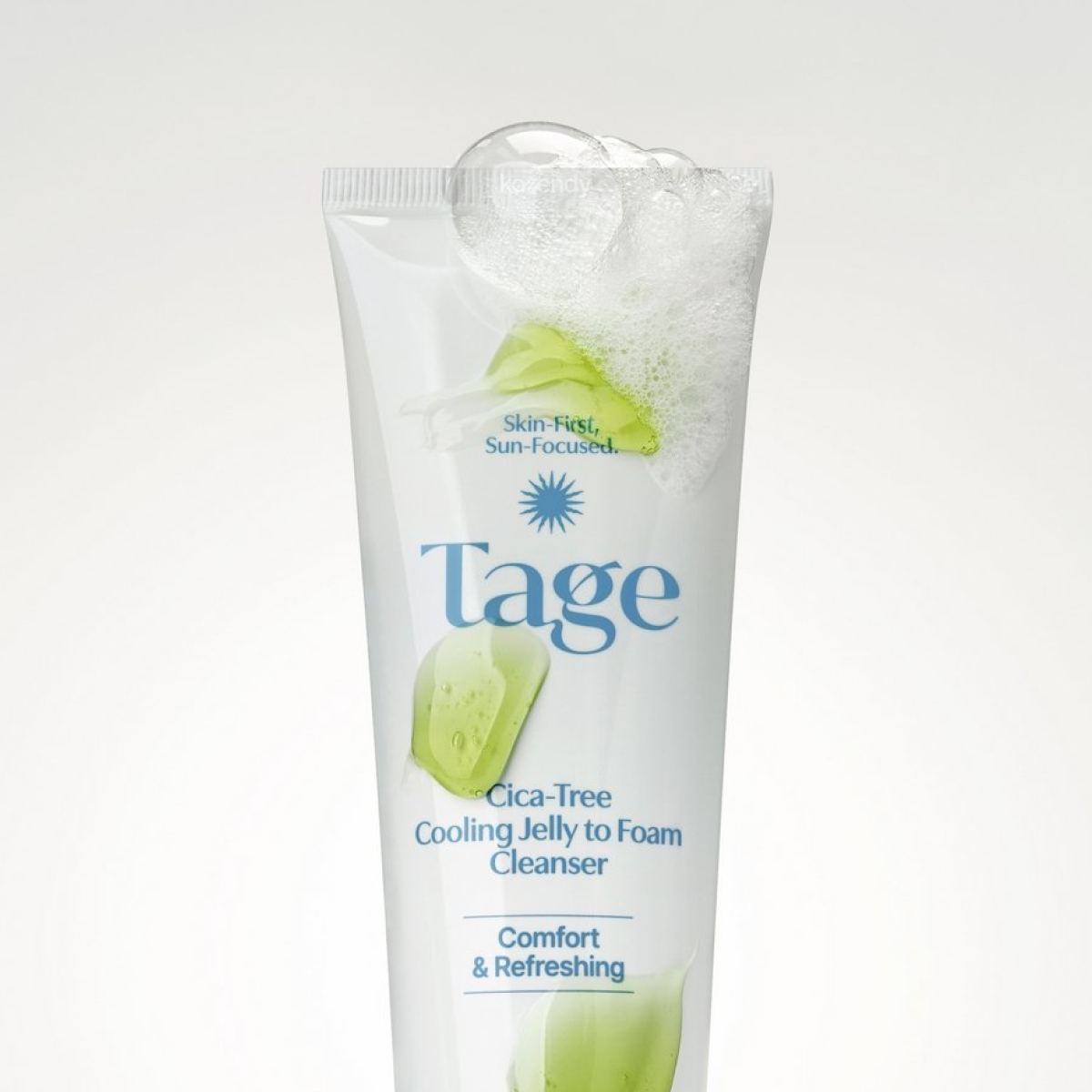 Tage - Cica-Tree Cooling Jelly to Foam Cleanser (SPF Arındırıcı Centella ve Çay Ağacı Sulu Jel Temizleyici) 120ml (%15-%30 Lansman İndirimi)